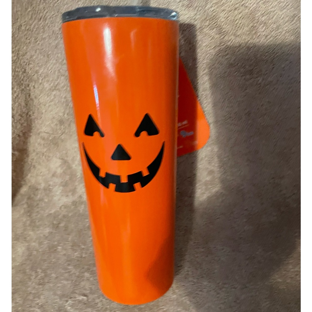 Pumpkin Faced Halloween Tumbler